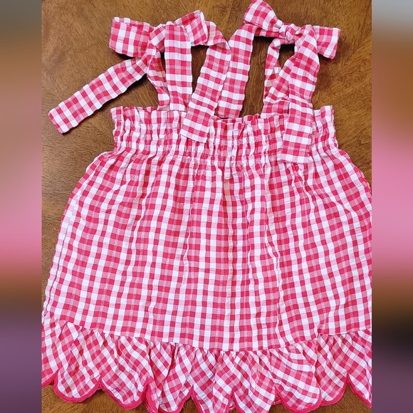 Red Gingham Babydoll Top BNWOT - Picture 2 of 5